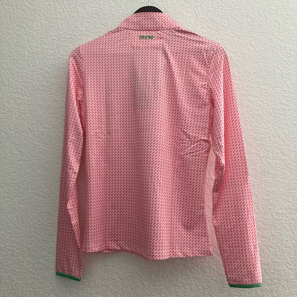 Women’s Pink/Green SPF Zip-Up - Picture 6 of 7